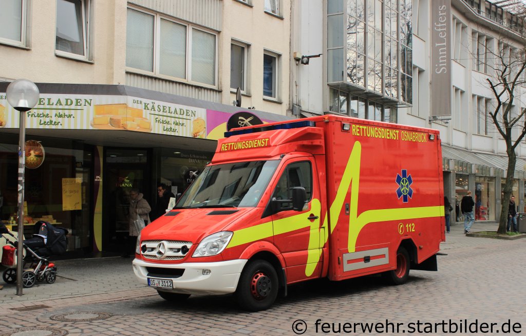 RTW der Feuerwehr Osnabr�ck.

