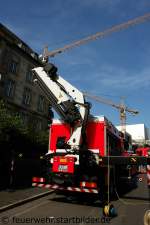 Heckladekran des RW-2 von der Feuerwehr Essen.