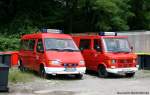 Hier stehen 2 Generationen MTW nebeneinander.
Die Beiden MTW sind von der Feuerwehr Raesfeld.