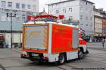 Heckansicht des Mitsubishi Canter der Feuerwehr Hagen.